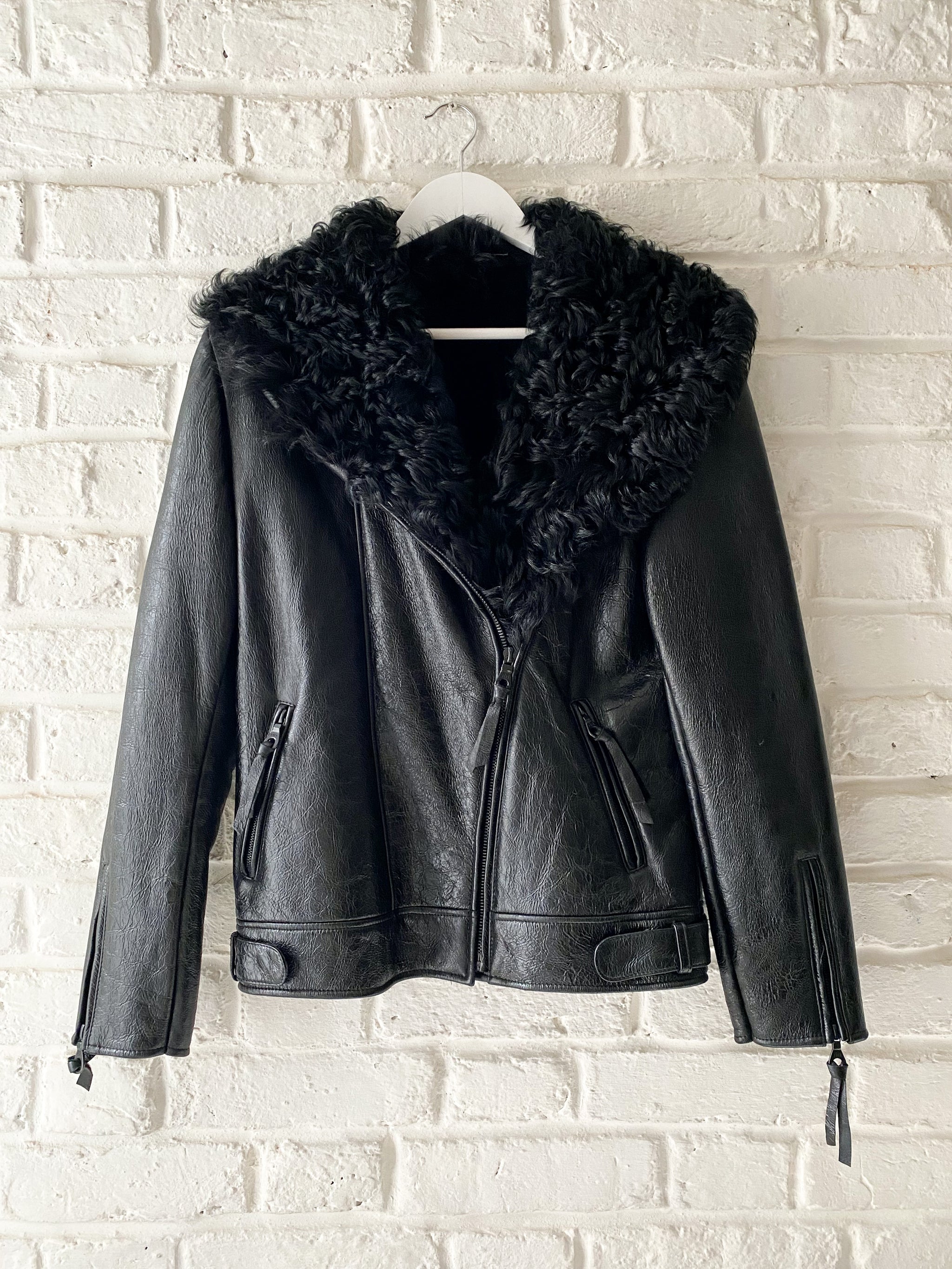 Cosy biker jacket on sale